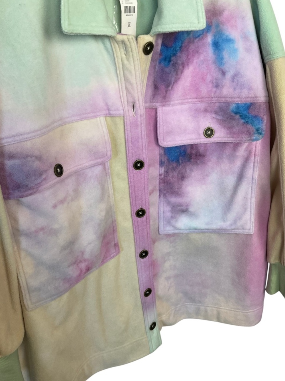 Pilcro Anthropologie Micro Fleece Button Front Shirt Jacket NWT - Picture 5 of 10